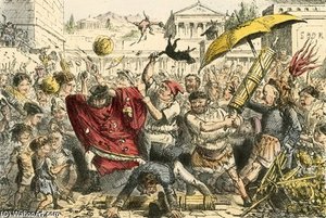 Appius Claudius Punished By The People — John Leech