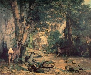 Plaisir Nehri Fontene — Gustave Courbet