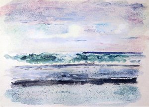 Study Of Surf, Breaking On Outsiide Reef Tautira, Taiarapu, Tahiti, March 1891 — John La Farge