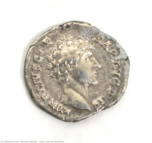 Coin, Marcus Aurelius — Roman Opałka