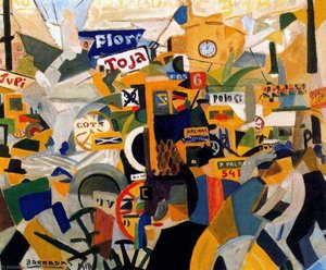 Barcelona Street At 1 Pm — Rafael Barradas