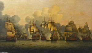 The Battle Of The Saints - — Thomas Luny