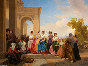 Procession To The Christening Near Araccia — Penry Williams