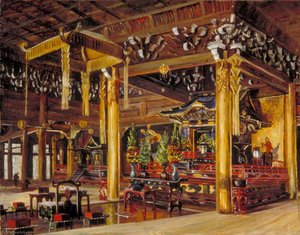 Interior Del Templo Chion-in, Kioto, Japón — Marianne North