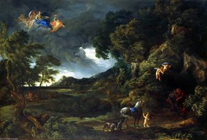 Landscape With The Union Of Dido And Aeneas — Gaspard Dughet