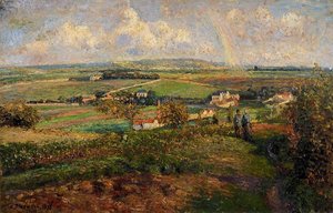 Arcoíris, Pontoise — Camille Pissarro