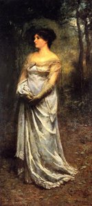 A Lady In Grey (also Known As Portrait Of Mrs. Mccubbin) — फ्रेडरिक मैकक्यूबिन