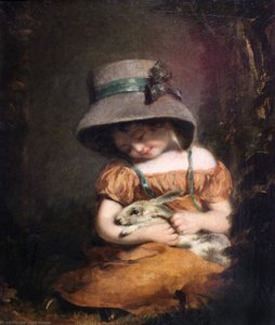 Girl With A Rabbit — John Hoppner