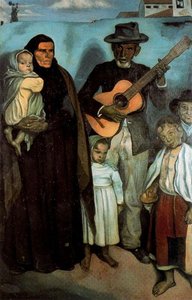 Spanish Street Musician And His Family — Émile Bernard
