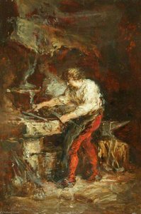 The Smithy — Eugène Louis Gabriel Isabey