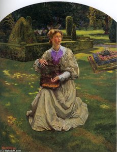 The Bird In A Cage — John Byam Liston Shaw