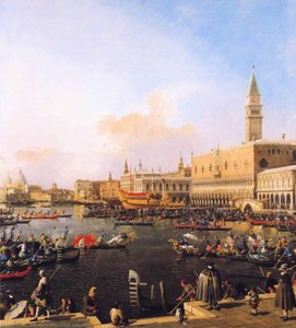 Venecia, Bacino Di San Marco En El Día De La Ascensión — Giovanni Antonio Canal