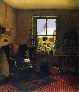 Laura Brown In A Wing Chair — Fidelia Bridges