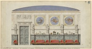 Štěrboholy A Praga. Terzo Progetto Per Un Monumento A Kurt Christoph, Duca Di Schwerin — Karl Friedrich Schinkel
