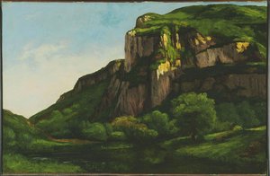 Rocas En Mouthier — Gustave Courbet