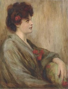 Portrait Of Lida Rose Mccabe — James Carroll Beckwith
