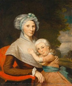Martha Tennent Rogers (mrs. David Rogers) And Her Son, Probably Samuel Henry Rogers — Ralph Earl