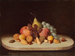 Still Life With Fruit And Nuts — Duncanson Robert Seldon