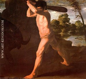 Hércules Y El Toro De Creta — Francisco De Zurbarán