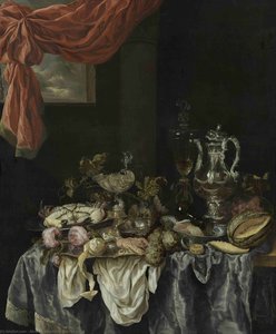 Luxury Still Life (1654) (126 X 106) (rotterdam, Museum Boijmans Van Beuningen) — Abraham Hendricksz. Van Beyeren