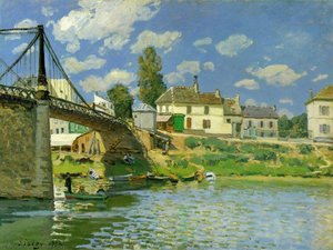 Мост У Villeneuve-la-garenne — Alfrēd Sislē