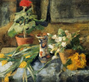 Nature Morte Au Geranier — James Ensor