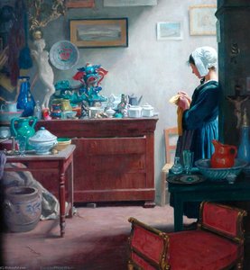 A Brittany Antique Shop — Ernest Procter