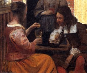 Maison De Village (détail) — Pieter De Hooch