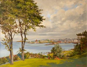 View Of Bangor From Marine Gardens — Robert John Woods