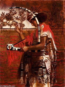 A Young Musician Employed In The Temple Service During The Feast Of The Tabernacles — Simeon Solomon