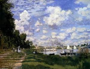 The Marina At Argenteuil — Claude Monet