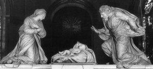 Nativity (detail) — Michel Anguier