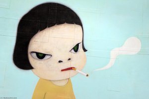 Girl With Cigarette — Nara Yoshitomo Zuzanna