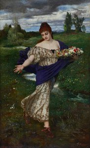 Flora, Scattering Flowers — Arnold Böcklin