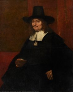 Portrait Of A Man In A Tall Hat — Rembrandt Van Rijn
