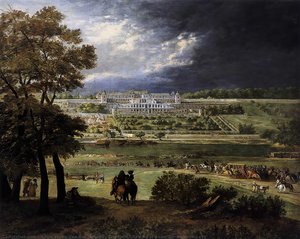 The New Château At Saint-germain-en-laye — Adam Frans Van Der Meulen