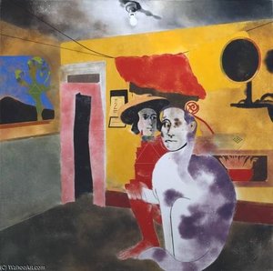 The Man Of The Woods And The Cat Of The Mountains — Ronald Brooks Kitaj