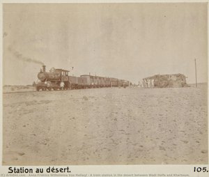 A Train Station In The Desert Between Wadi Halfa And Khartoum. — Anna Fridrica Wilhelmina Von Hallwyl