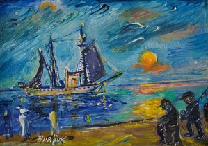 Fishermen — David Davidovich Burliuk