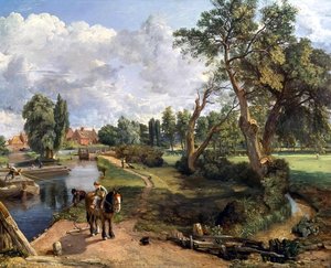 Flatford Mill (szene Auf Einem Wasserweg) — John Constable