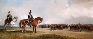 Lieutenant Colonel Sir Robert Tolver Gerard, Bt, And His Regiment, The Lancashire Hussars, On Parade — Sr John E Ferneley