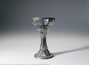 Chalice With Vine Motifs And Figures — René Lalique