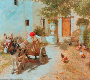 Farm Yard Scene — Henry Herbert La Thangue