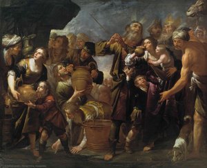 Moses And The Water From The Stone — Gioacchino Assereto