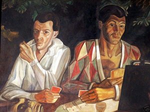 Harlequin And Pierrot, Double Self-portrait — Sergey Yurievich Sudeikin