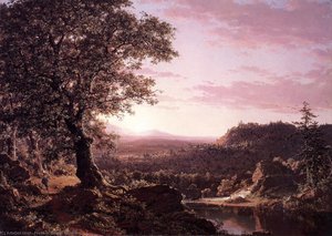 July Sunset, Berkshire County, Massachusetts — Frederic Edwin Church