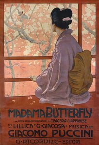 Poster For Madama Butterfly By Giacomo Puccini — Leopoldo Metlicovitz