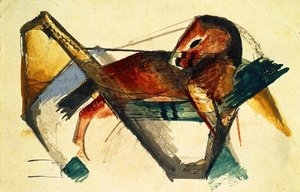 Malý Kůň V Krémově Zlatě — Franz Marc