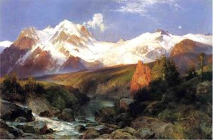 The Teton Range — Thomas Moran