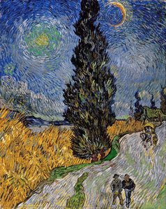 Cypress Against A Starry Sky (cypresses Ke Khilafe Tarraja) — विन्सेंट वैन गॉग